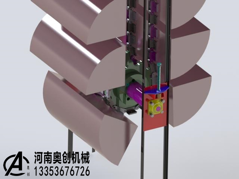 垂直斗式提升机模型3D图纸 