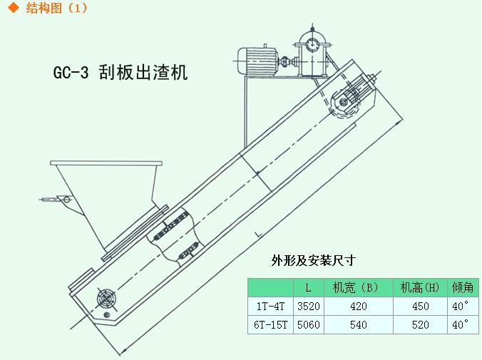 刮板除渣机结构图