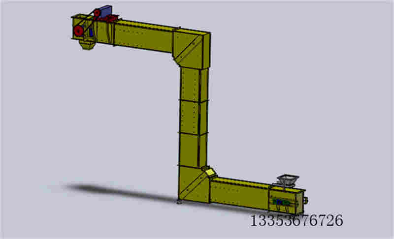 Z型提升机3D图