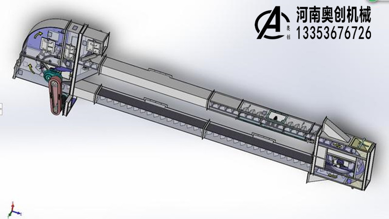 链斗升降机核心结构三维建模图纸