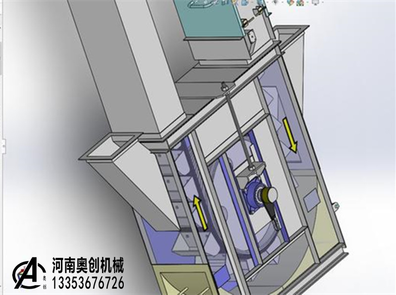 双通道斗式提升机机尾