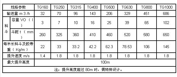 钢丝绳芯胶带斗式提升机