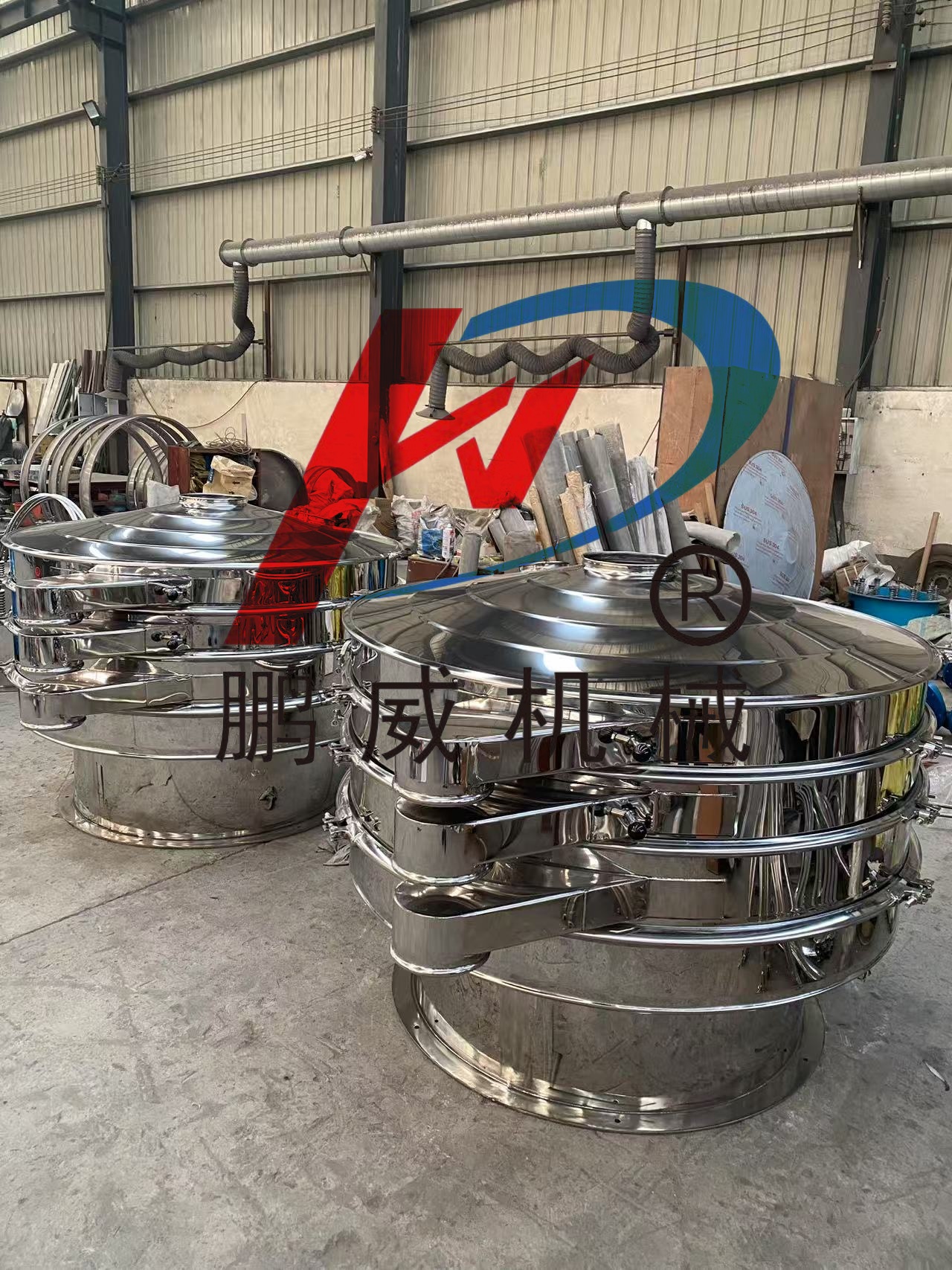 不锈钢旋振筛筛可可粉效果